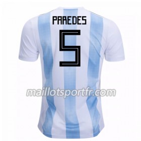 Maillot de Foot Argentine Paredes 5 Domicile Coupe du monde 2018